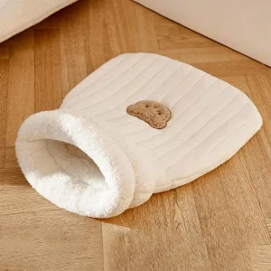 Cat Sleeping Bag Soft Plush Funny Tunnel Cat Nest Cat Cave Bed for Indoor Puppy and Kitten