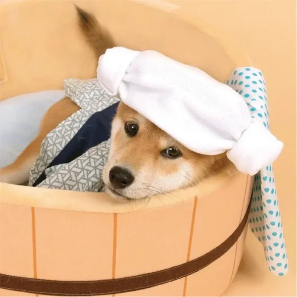 Korean style hot spring pool, cat bed, bathtub shape, dog house, detachable small dog basket basin, small cat nest mat - Image 4