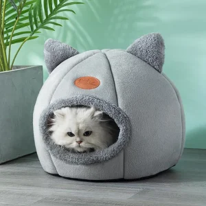 Comfortable Deep Sleeping In Winter Spring Cat Kennel Kitten Bed Basket For House Cats Dogs Products Pet Tent Cozy Cave Beds