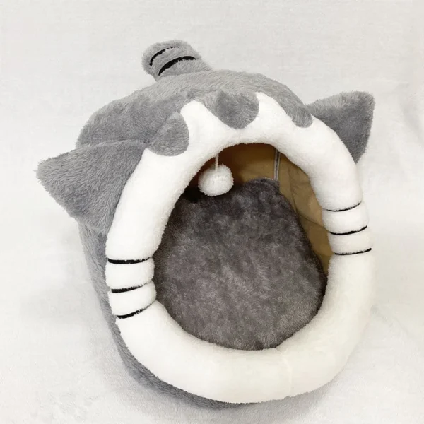 Foldable Warm and Comfortable Semi Enclosed Cat Bed Detachable and Washable Suitable for All Seasons Suitable for Dogs and Cats - Image 3